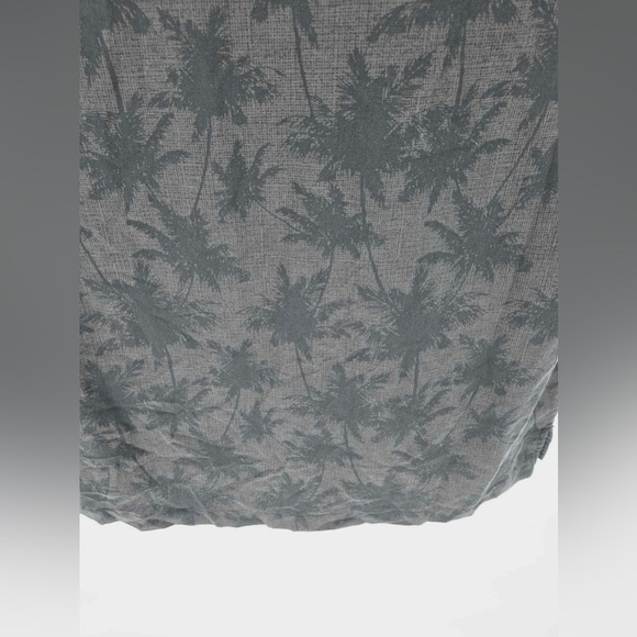 Nat Nast Silk Gray Tropical Short Sleeve Men's Button Down Shirt size Medium - Picture 7 of 10